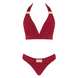 Maillot de Bain 2 pièces avec ornements dorés