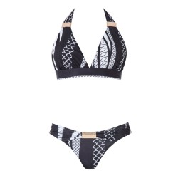 Maillot de Bain 2 pièces à ornements rectangulaires