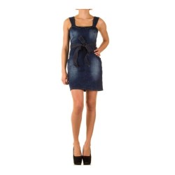 Robe en jeans dos structuré