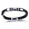 Bracelet homme cuir et acier