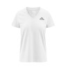 T-Shirt femme col V manches courtes